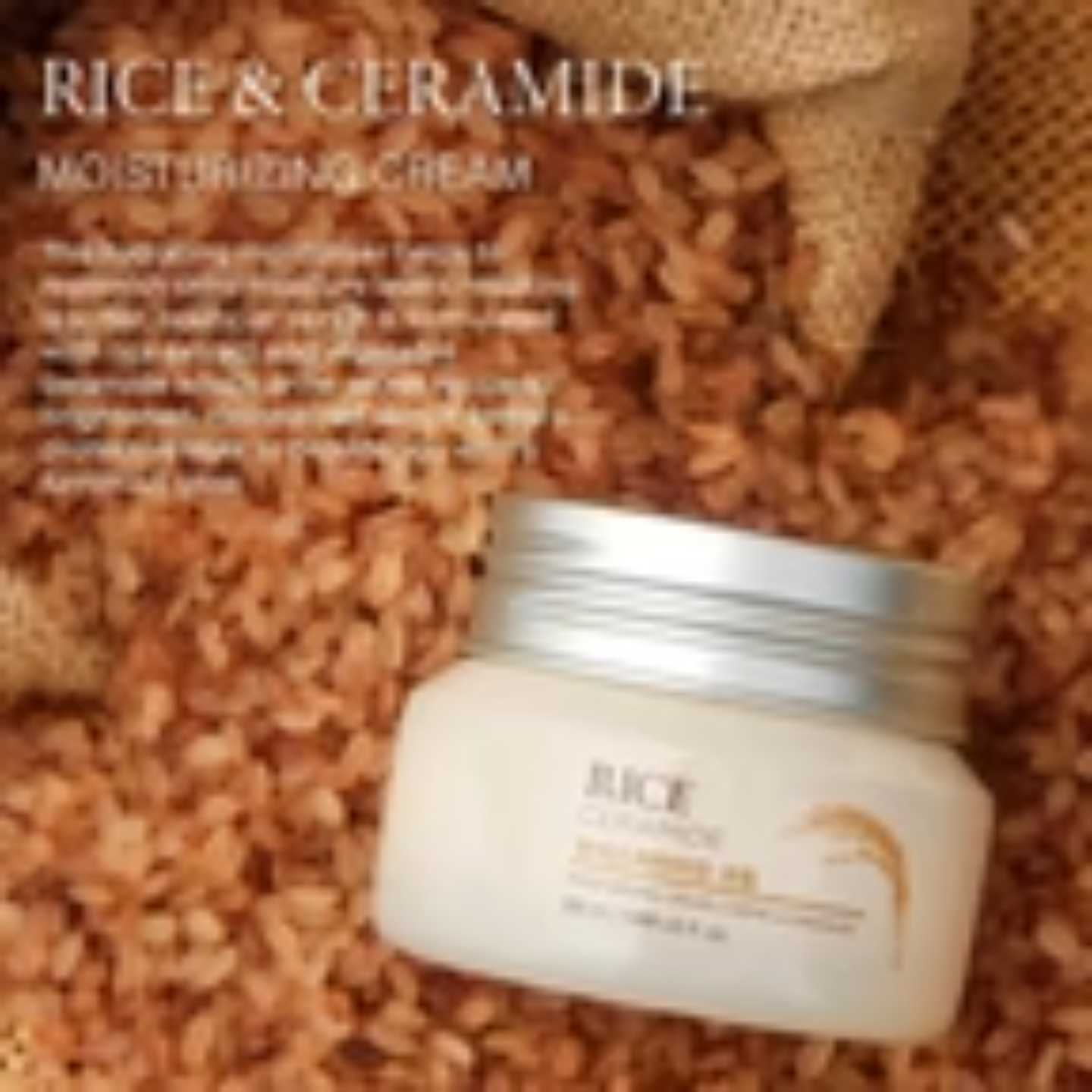 COMBO - Rice & Ceramide Moisturizing Cream & Rice Water Bright Foaming Cleanser