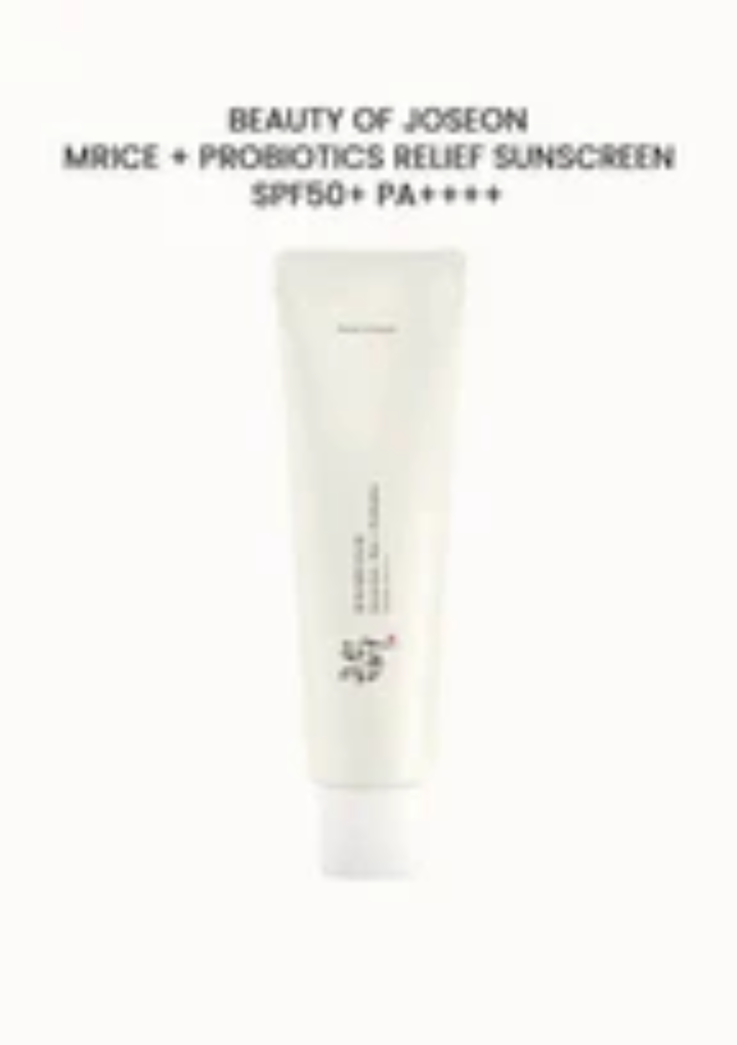 [BEAUTY OF JOSEON] Relief Sun: Rice + Probiotics SPF 50+ PA++++ 50ml